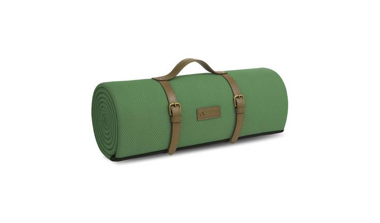 Voyager Herringbone Fleece Extra Large Picnic Blanket - Green