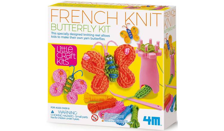 4M Little Craft French Knit Butterfly Kit - 8 Years +