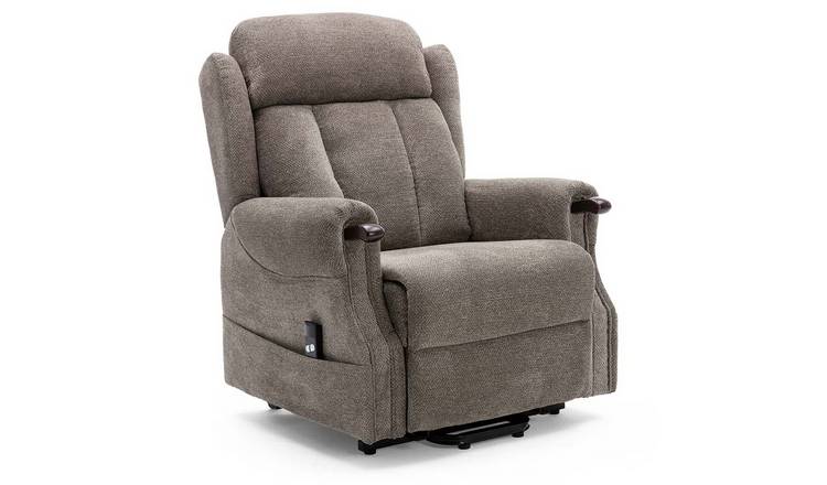 Furniture Online Halton Heavy Duty Single Motor Rise Recliner Chair - Brown