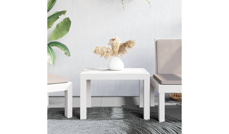 Walplus Garden Table PP - White - 59 x 47 x 40 cm