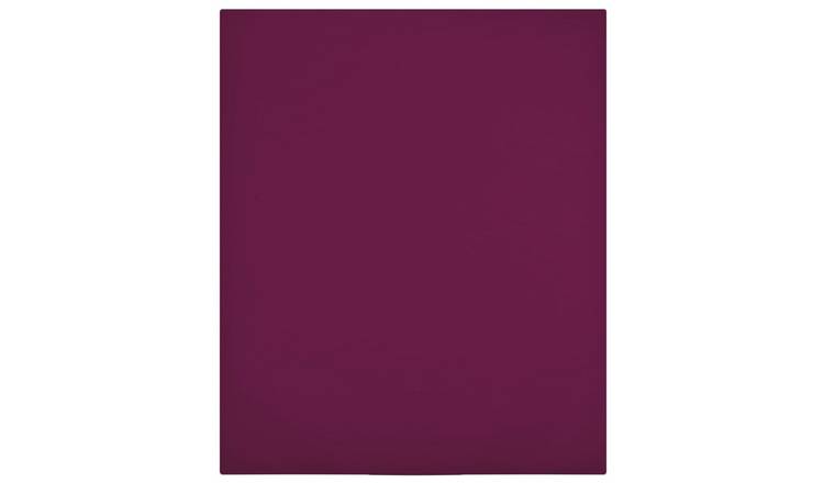 Walplus Pack of 2 Cotton Jersey Fitted Sheets - Bordeaux - 140 x 200 cm