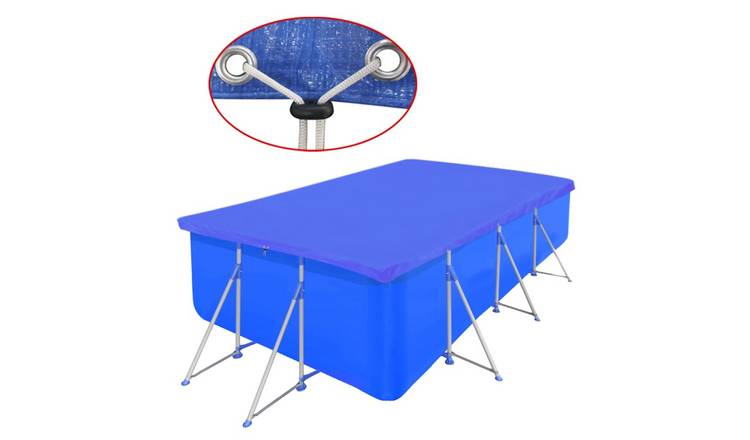 Walplus Rectangular Pool Cover - Dark Blue - 394 x 207 x 10 cm