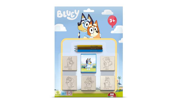 Bluey Blister Pack 5 Stamps – Kids Craft & Stationery Set