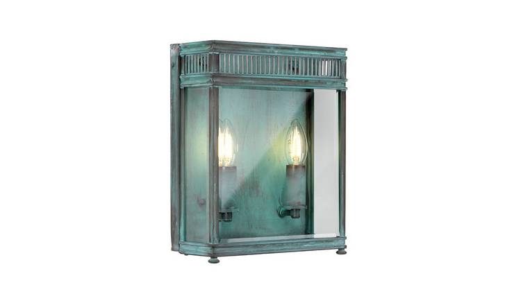 Elstead Holborn 2 Arm Wall Light - Verdigris