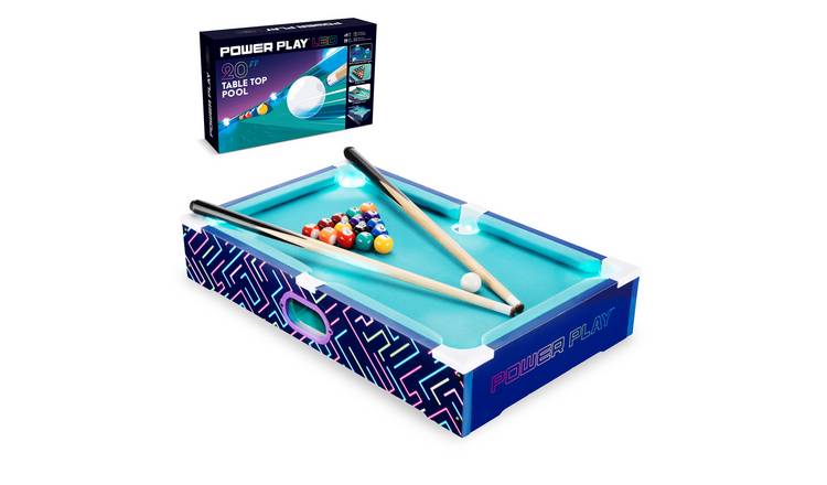 Powerplay LED Pool Table - 20 Inch