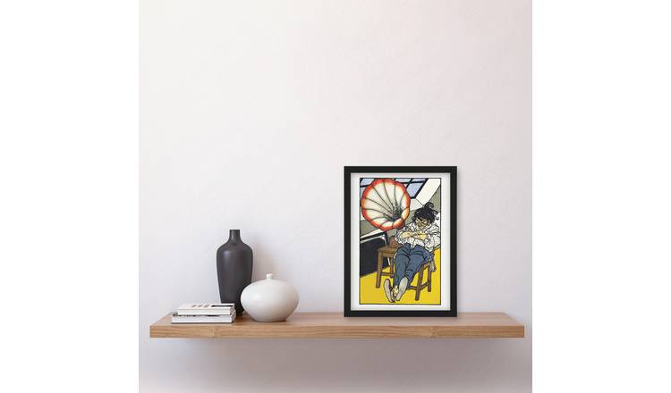 Moriz Jung A Beethoven Enthusiast Framed Art Print - A4