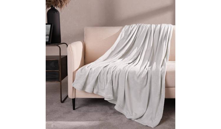 OHS Ultra Soft Blanket Throw 200 x 240cm - Silver