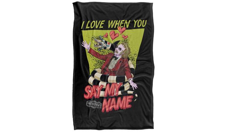 Beetlejuice Say My Name Soft Touch Blanket - 147cm x 91cm