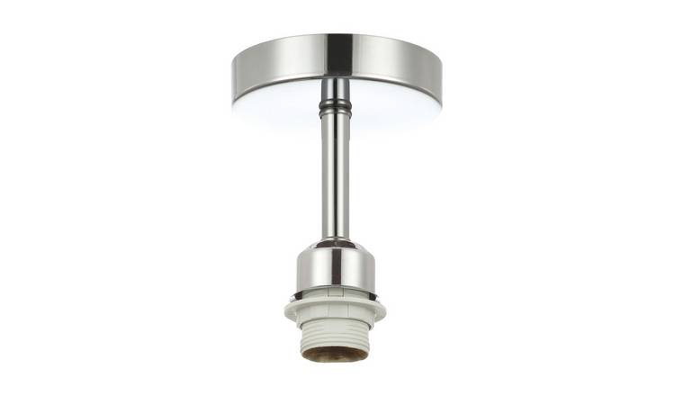 Happy Homewares Polished Chrome Plated for Industrial Bulbs Ceiling Light - 12cm