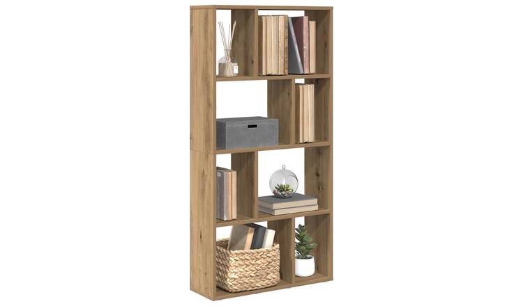 Walplus Engineered Wood Bookcase - Oak - 60 x 20 x 120.5 cm