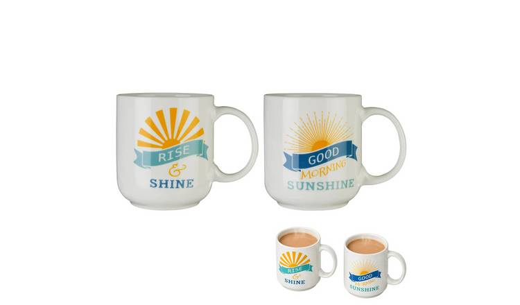 Orsina Sunshine Mug Set of 2 – Assorted