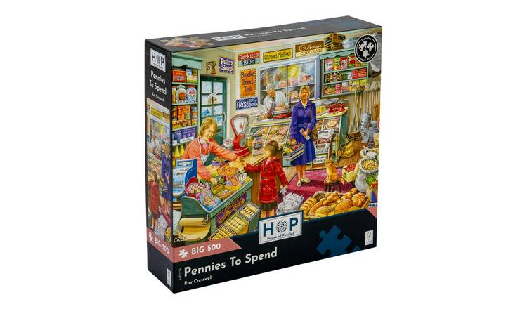 The House of Puzzles Pennies To Spend BIG 500 Piece Jigsaw Puzzle