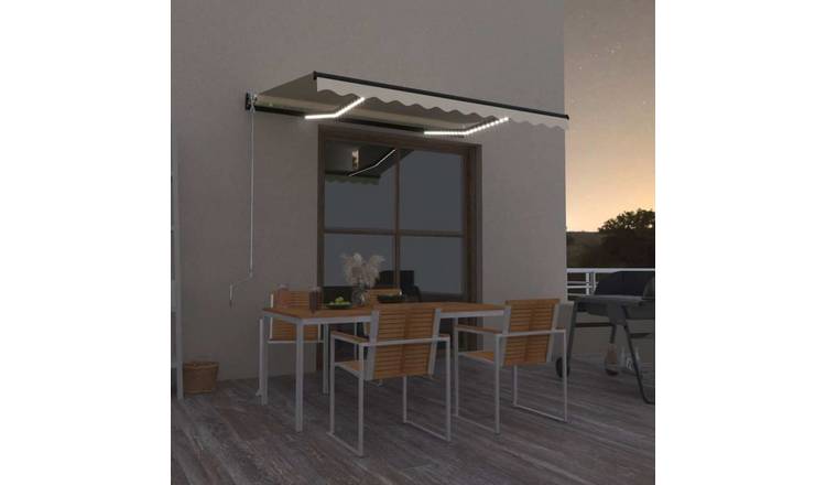 Walplus Electric Polyester - Yellow and White - 350x250 cm - Grey Frame