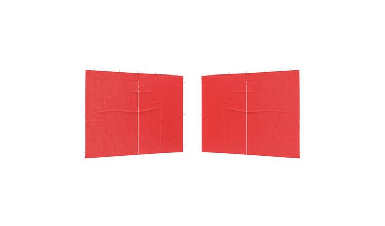 Walplus 300 x 195 cm PE Replacement Party Tent Sidewalls 2pcs - Red