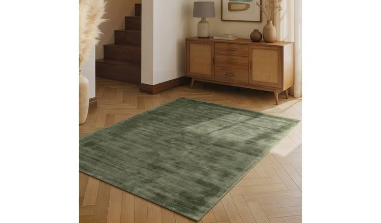 Hanse Home Green Vikosa Jane Plain Rug - 80 x 150cm