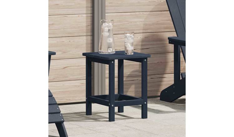Walplus Modern Square Side Table - Navy Blue - 38 x 38 x 46 cm