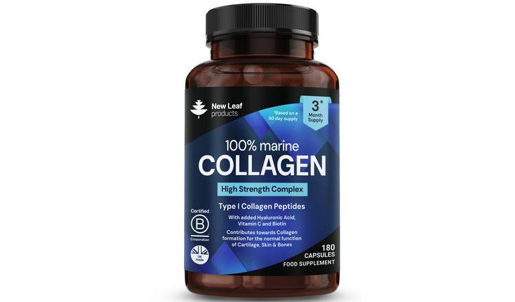 New Leaf Hydrolised Marine Collagen Complex Type 1, 1060mg - 180 Capsules