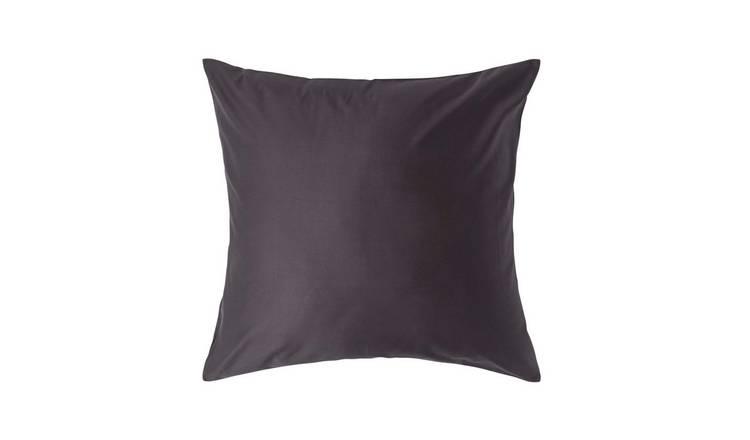 Homescapes Egyptian Cotton Sateen Pillowcase - 80 x 80 cm - Dark Grey