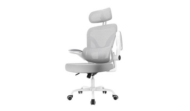 Rattantree Ergonomic Mesh Office Chair With Dual Backrest - Grey