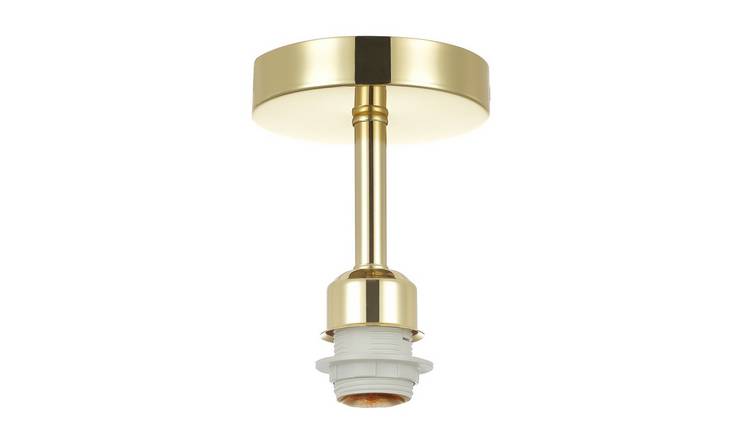Happy Homewares Polished Brass Plated for Industrial Bulbs Ceiling Light - 12cm