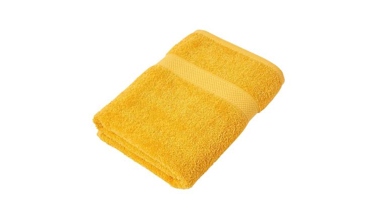 Homescapes Turkish Cotton Bath Sheet - Mustard