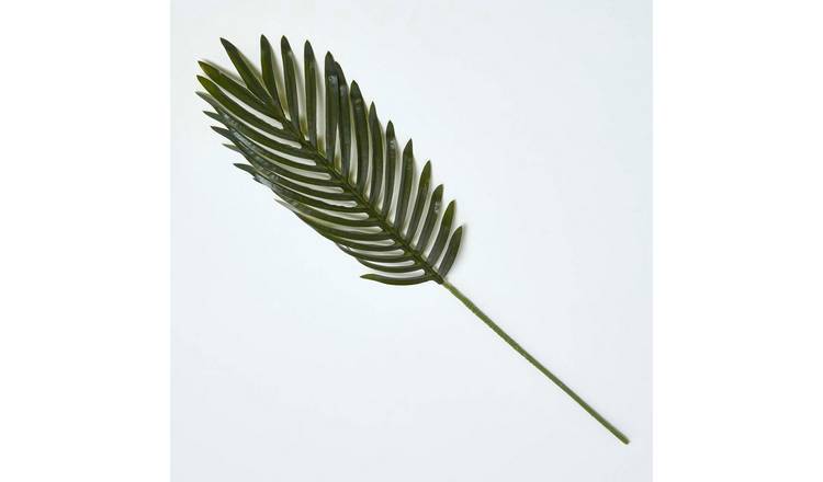 Homescapes Polyester Tropical Leaf Stem Artificial Plant - Green