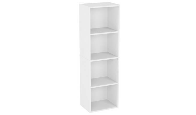 Vida Designs Oxford 4 Tier Cube Bookcase - White