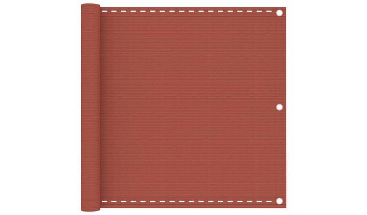 Walplus HDPE Balcony Screen - Terracotta - 90 x 300 cm