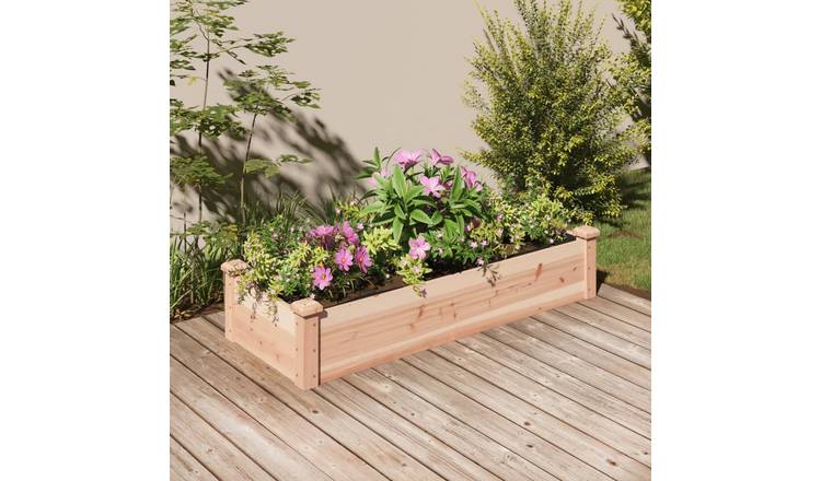 Walplus Firwood Raised Garden Bed - 120 x 45 x 25 cm