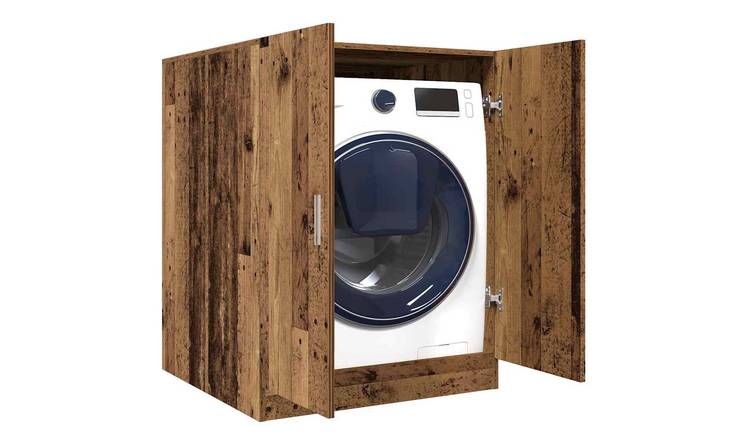 Walplus Washing Machine Cabinet Old - Old Wood - 70.5 x 71.5 x 91.5 cm