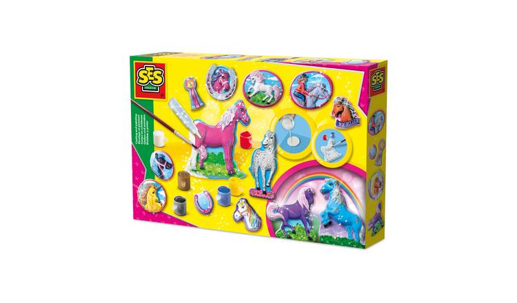 SES Creative Fantasy Horses Casting and Painting Craft Set - Age 5+