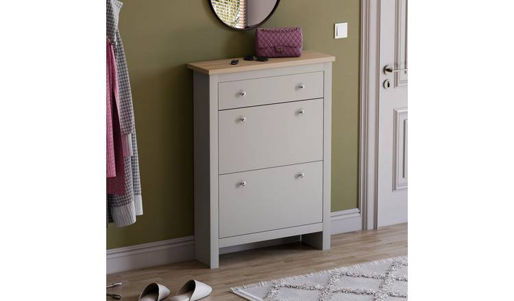Vida Designs Arlington Shoe Cabinet - Grey