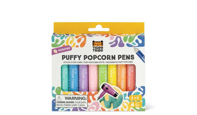 Tiger Tribe Puffy Popcorn Pens - 5 Years +