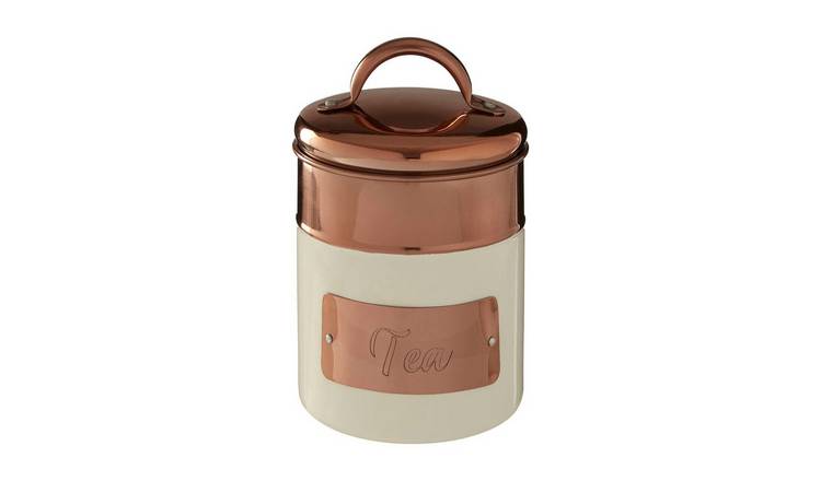Orsina Prescott Copper Tea Canister – Cream