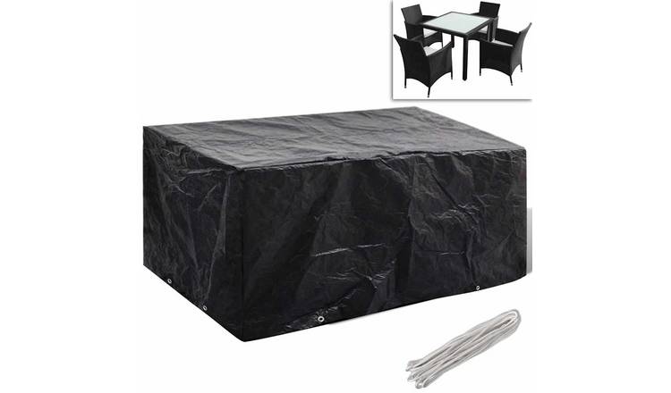 Walplus Aluminium Garden Furniture Cover - Black - 180 x 140 x 90 cm