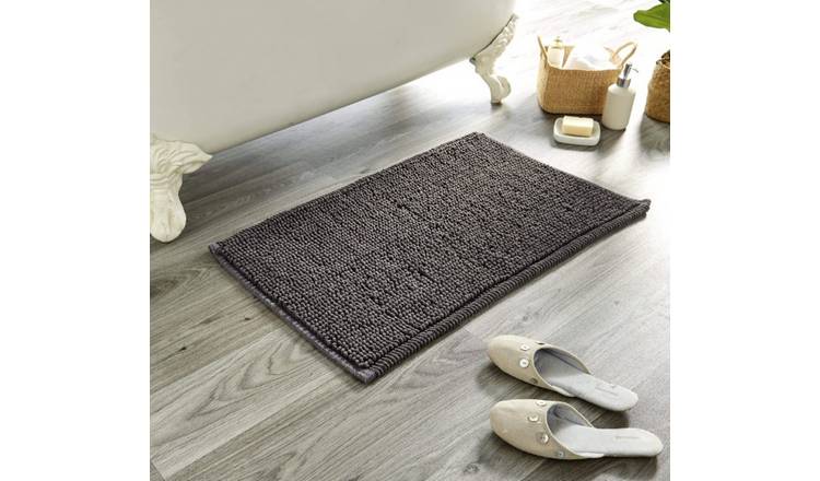 New Edge Blinds Pebbles Super Soft Bath Mat - 80cm x 50cm - Navy