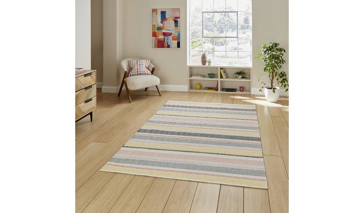 Mega Flooring Multi Modern Geometric Rug - 80 x 150cm