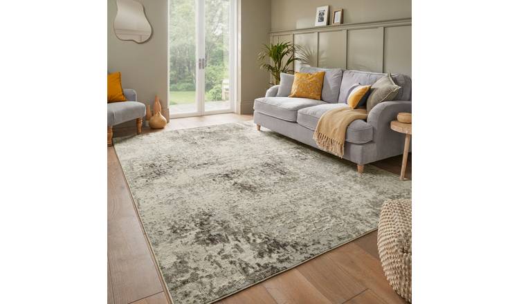 Mega Flooring Grey Modern Abstract Rug - 200 x 300cm