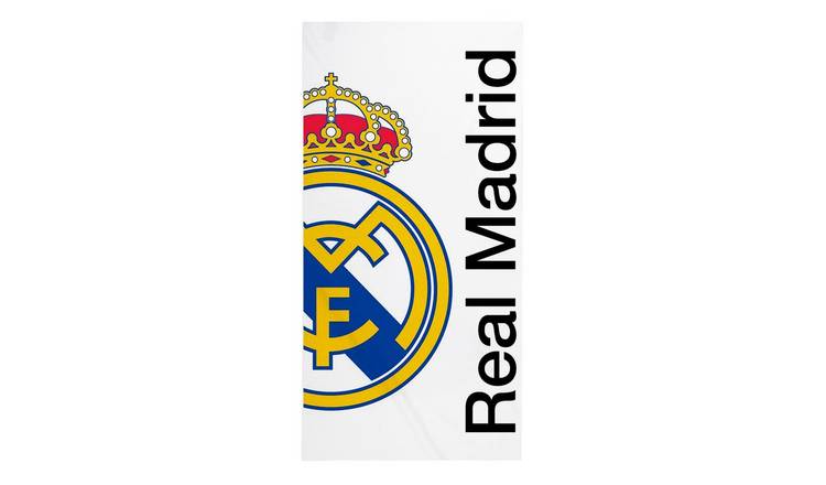 Real Madrid CF Half Crest Beach Towel - Single