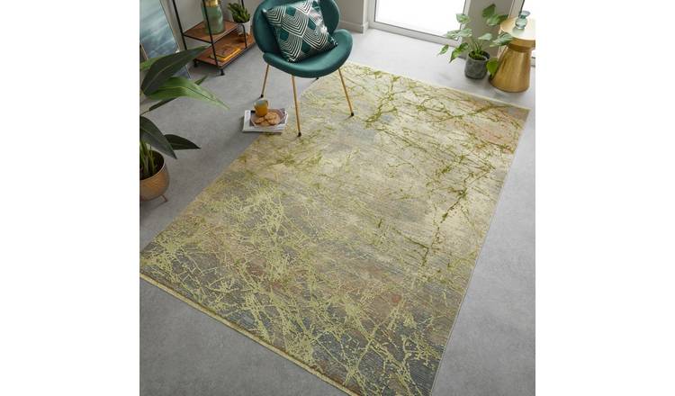 Mega Flooring Yellow Kilim Abstract Rug - 120 x 180cm