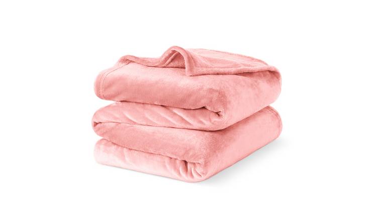 LIVIVO Luxury King Fleece Blanket - Blush Pink