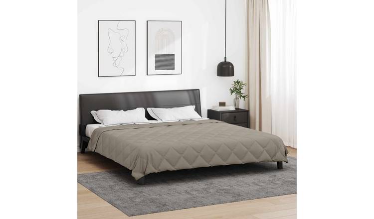Walplus Summer Duvet Microfibre - Light Grey - 200 x 200 cm