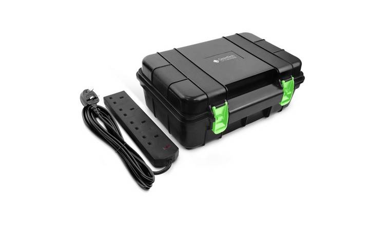 Desiretech IP54 Outdoor Electrical Box With 4 Gang 10m Extension Lead - Large