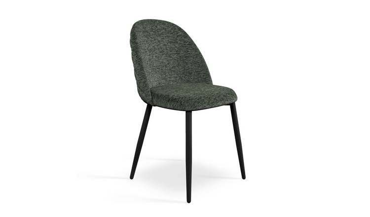 Furniture Online Raye Set Of 6 Velvet Upholstered Dining Chairs - Green