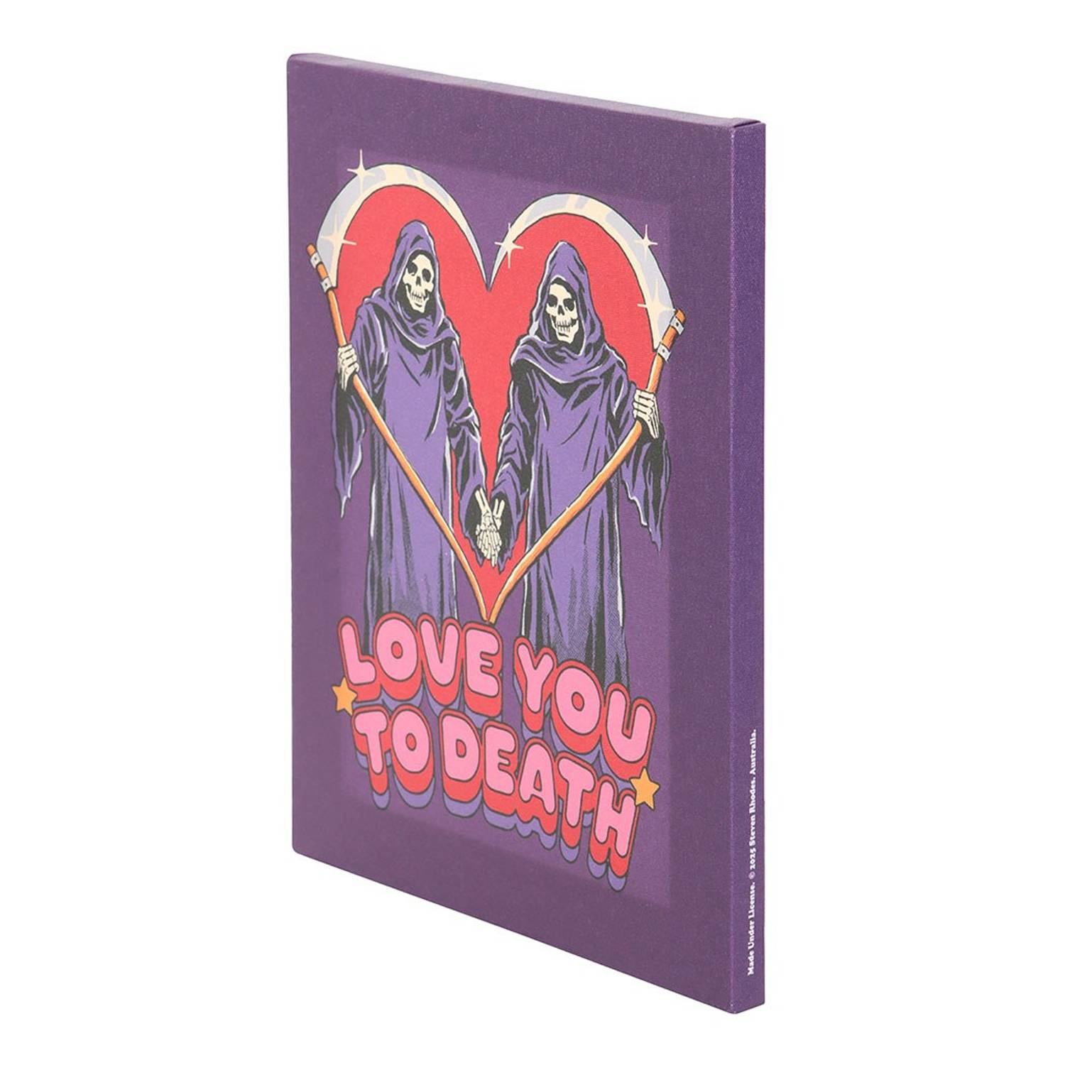 Steven Rhodes Love You To Death Canvas Plaque - Image 3