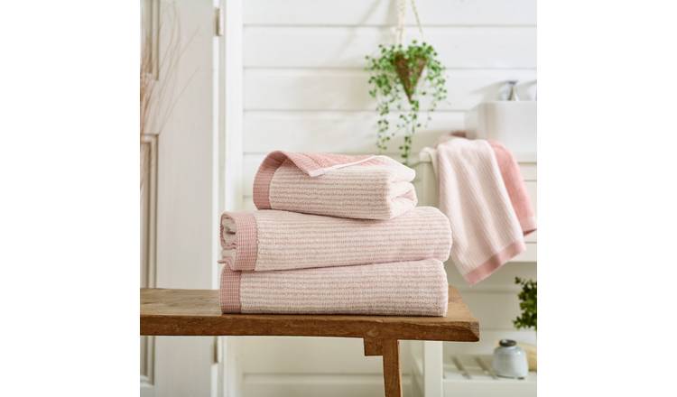 Deyongs Oakwood Ridge Textured Cotton Hand Towel - Pink