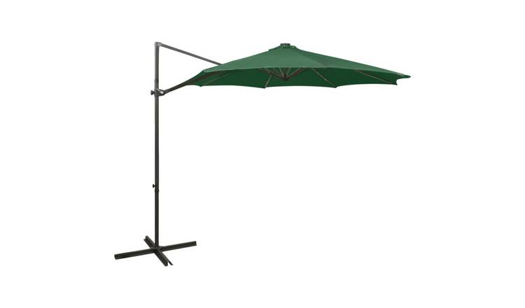 Walplus Cantilever Parasol - Green - 300 x 255 cm
