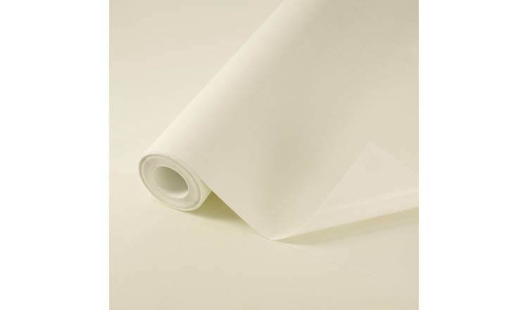 Rasch x Tesa Perfect Plain Peel Stick Textured Wallpaper - Off White