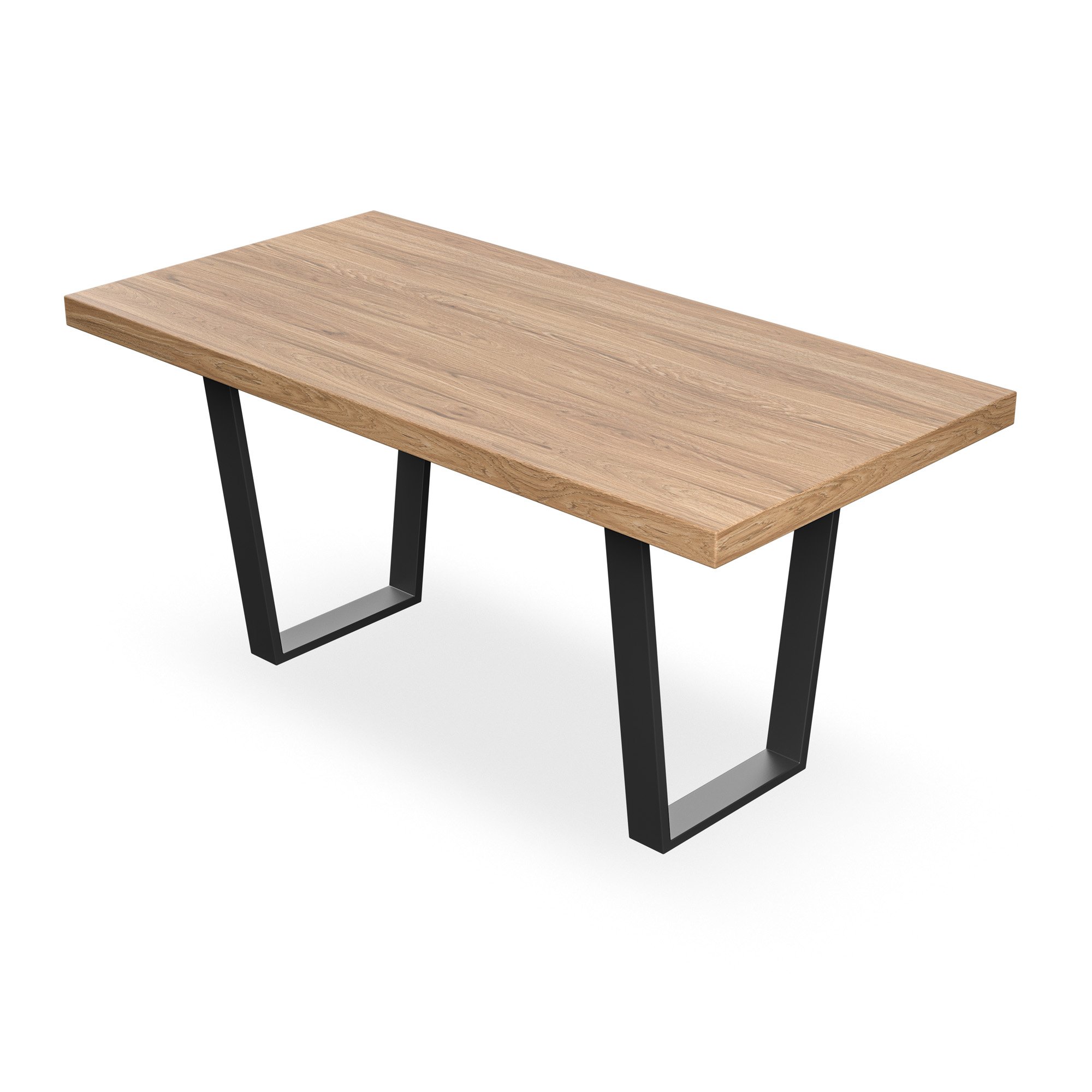 Furniture Online Aria Monza Oak Effect Dining Table & 6 Charcoal Chairs - Image 3