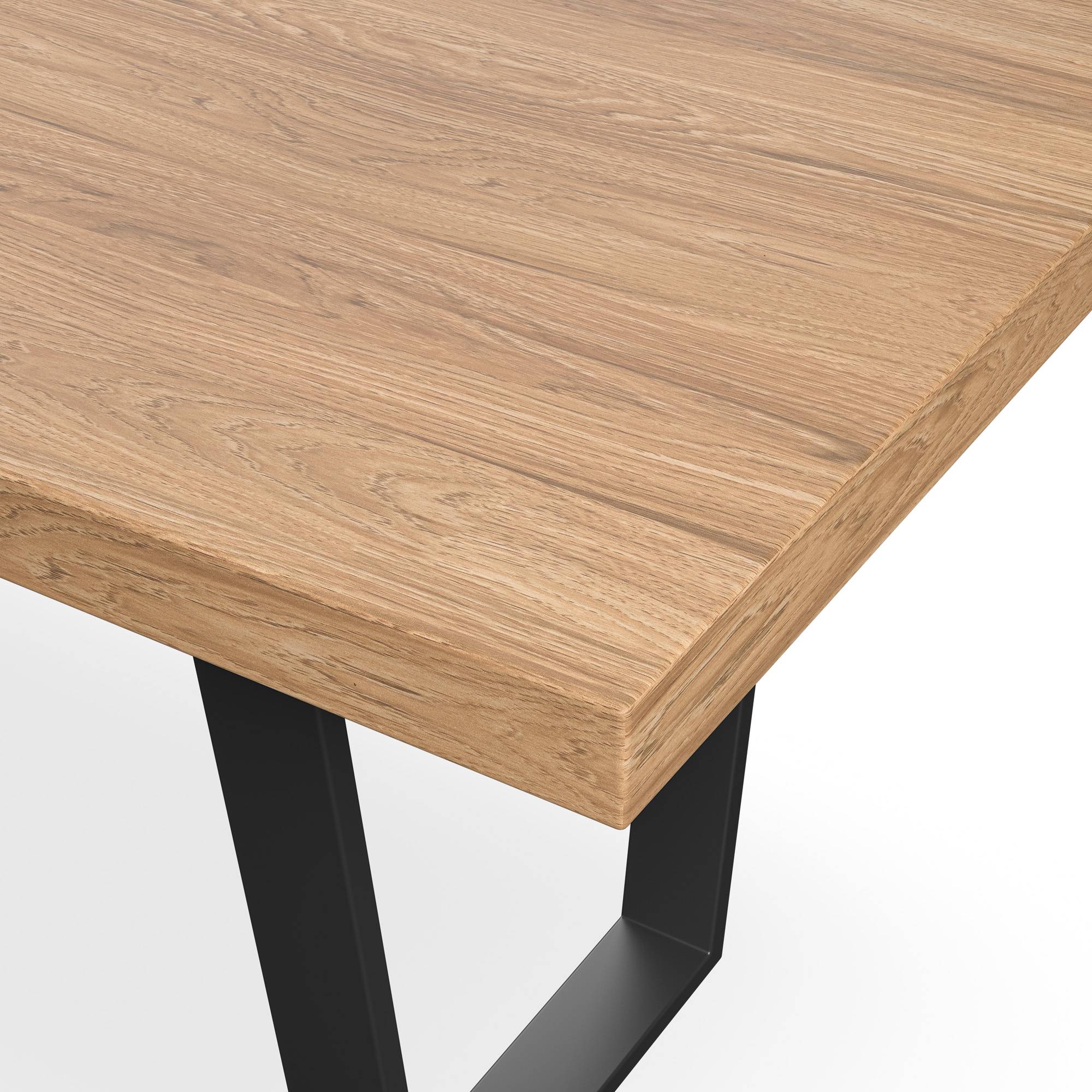 Furniture Online Aria Monza Oak Effect Dining Table & 6 Charcoal Chairs - Image 4
